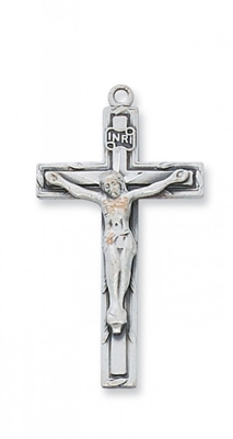 SS CRUCIFIX 18" CHAIN & BOX