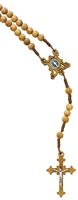 8MM OLIVE WOOD MIRACULOUS ROSARY