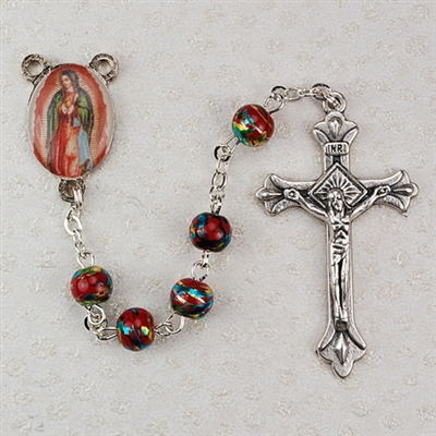 RED VENETIAN GLASS GUADALUPE