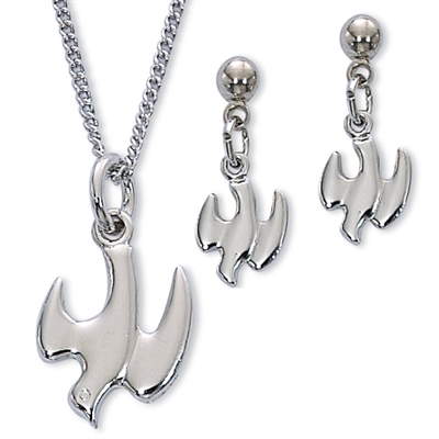 RF HOLY SPIRIT PEND & EARRING