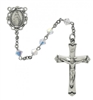 STERLING SILVER 5MM SWAROVSKI CRYSTAL ROSARY