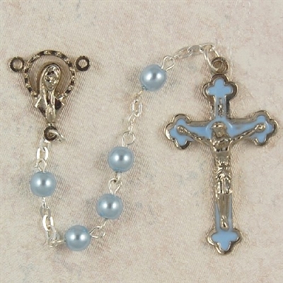 5MM BLUE ROSARY