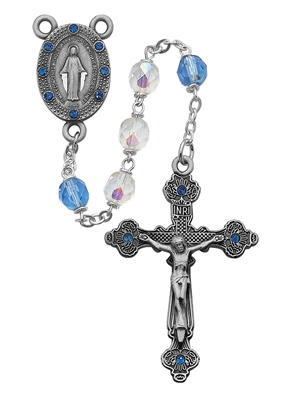 7MM CRYSTAL ROSARY