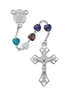 8X8MM MULTI MURANO HEART ROSARY