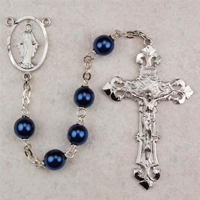 7MM BLUE ROSARY