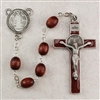 7MM BROWN ST BENEDICT ROSARY