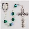 05 MAY ROSARY 6MM AURORA BOREALIS EMERALD