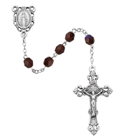 01 JANUARY ROSARY 6MM AURORA BOREALIS GARNET