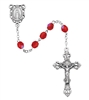 07 JULY ROSARY 6MM RUBY