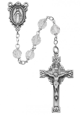 SS 7MM CRYSTAL TINCUT ROSARY