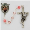 6MM PINK ST. THERESE ROSARY
