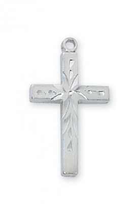 RF ENGRAVED CROSS 18"" CHAIN & BOX