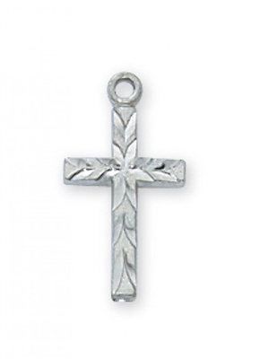 RF ENGRAVED CROSS 16"" CHAIN & BOX