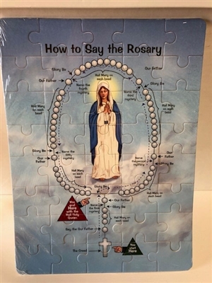 Pray the Rosary Puzzle, 5x8