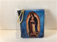 Our Lady of Guadalupe Zippered Rosary Case, 3x2