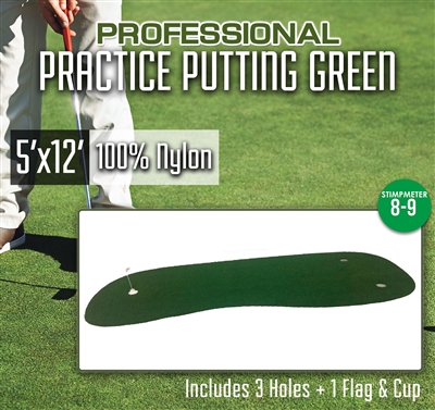 Professional Synthetic Nylon Practice Putting Green  5' x 12'