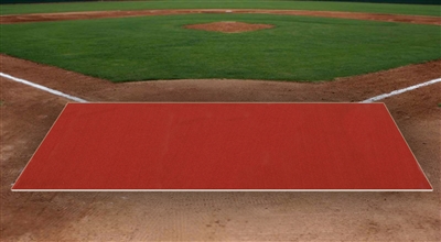 6 feet x 12 feet Clay Pro Ball Mat Without Homeplate, Without Lines, 5mm Foam Backing