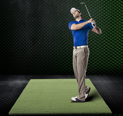 Commercial Driving Range Golf Mat with Foam- 5 feet x 5 feet