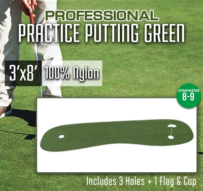Professional Nylon Practice Putting Green 3' x 8'