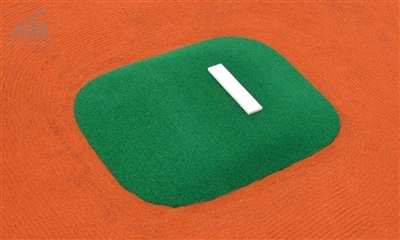 47x61x4 Allstar Portable Game Mound and Youth Training Fiberglass Pitching Mound in Green