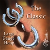 The Classic Large Gauge open hoop earring