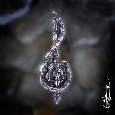 Treble Clef Leafchaser Pendant