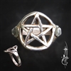 Slender Triple Goddess Ring