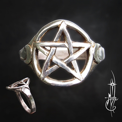 Slender Triple Goddess Ring