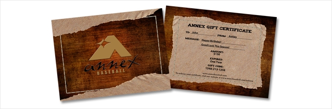 <b>Annex Gift Certificate