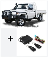 PREMIUM 79 SERIES LANDCRUISER 2 DOOR CENTRAL LOCKING KIT >> 79 SERIES >> 78 SERIES and 76 SERIES - This is Central Locking Motors, Cables, PREMIUM Remote Controls and Wiring Harness for Toyota Landcruiser Central Locking