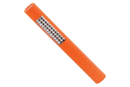 BAYCO POCKET SIZED LED SAFETY ORANGE FLASHLIGHT - 8.8"