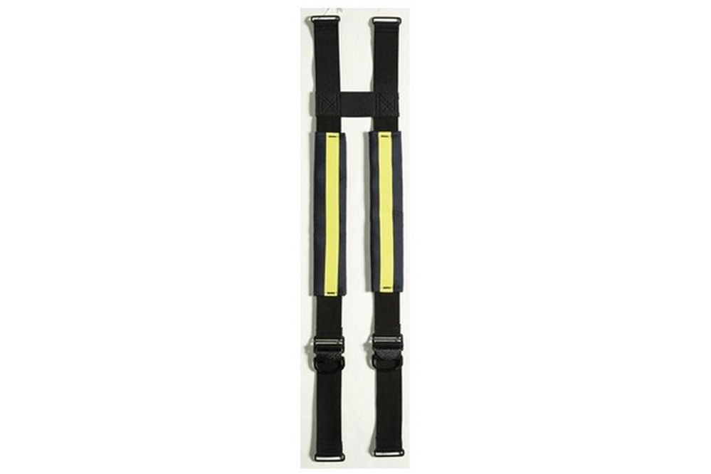 LION EZ H-BACK QUICK-ADJUST NON-STRETCH SUSPENDERS - YELLOW TRIM