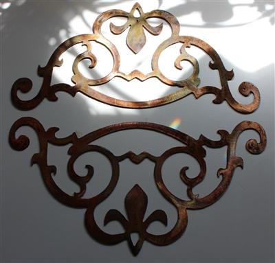 Decorative Accent Corners (2) Metal Wall Art Decor