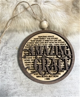 Amazing Grace Layered Wood Ornament