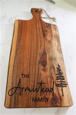 Acacia Personalized Cutting Board