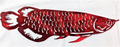 Arowana Fish Metal Wall Art Decor