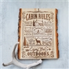 Our Cabin rules Home Decor Sign