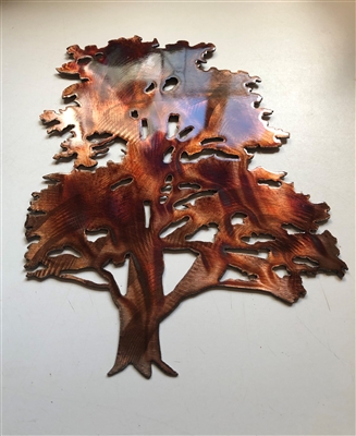 Cedar Tree Metal Wall Art