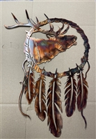 Elk Dream Catcher Metal Art