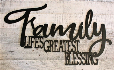 Family Life's Greatest Blessing Wall Art