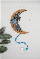 Floral Blue Moon Suncatcher