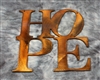 HOPE "Boxed "Metal Wall Art Decor