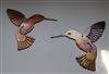 Hummingbird Pair Metal Wall Art Decor