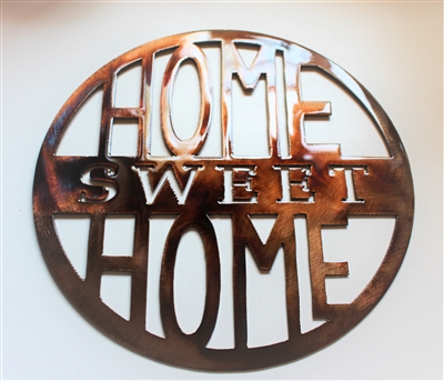 Home Sweet Home Metal Wall Art