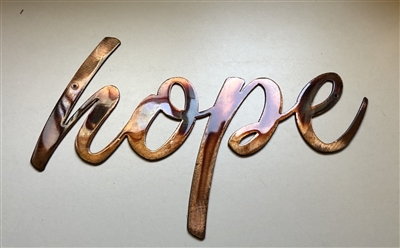 Hope Metal Wall Art Accent