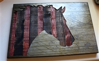 Horse Head Rustic Industrial Art