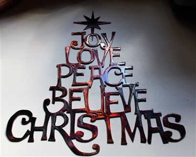 Joy Love Peace Believe Christmas