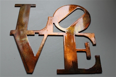 LOVE "Boxed "Metal Wall Art Decor