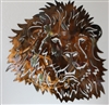 Mighty Lion Head Metal Wall Art