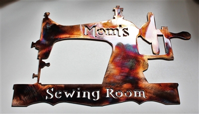 Mom's Sewing Room Metal Art